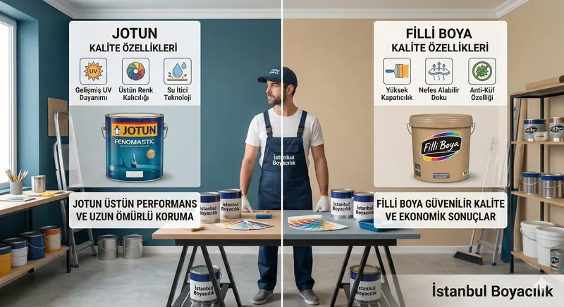 Jotun ve Filli Boya karşılaştırması