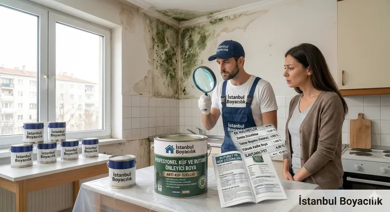 Rutubetli küflü duvar boyama çözümleri