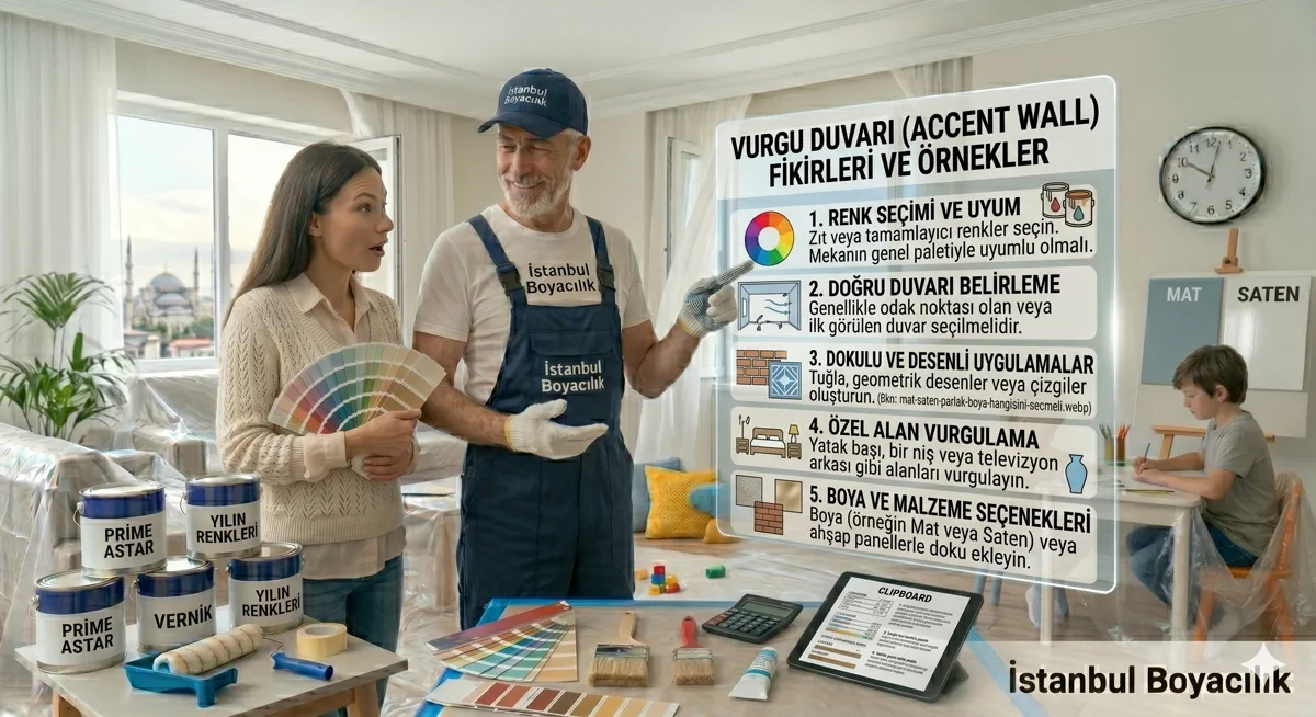 32 Accent Wall (Vurgu Duvarı) Fikirleri ve Örnekler