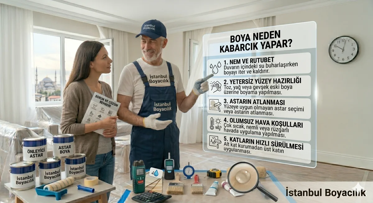 Boya Neden Kabarcık Yapar? 8 Neden ve Çözüm Yolları