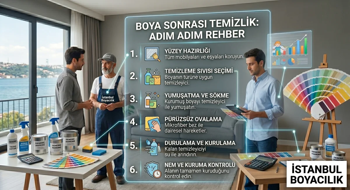 Boya badana sonrası temizlik adım adım rehber