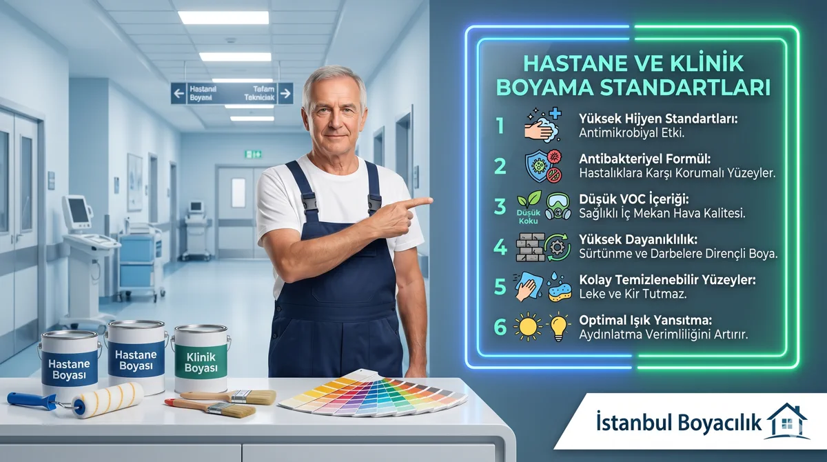 Hastane ve klinik boyama standartları