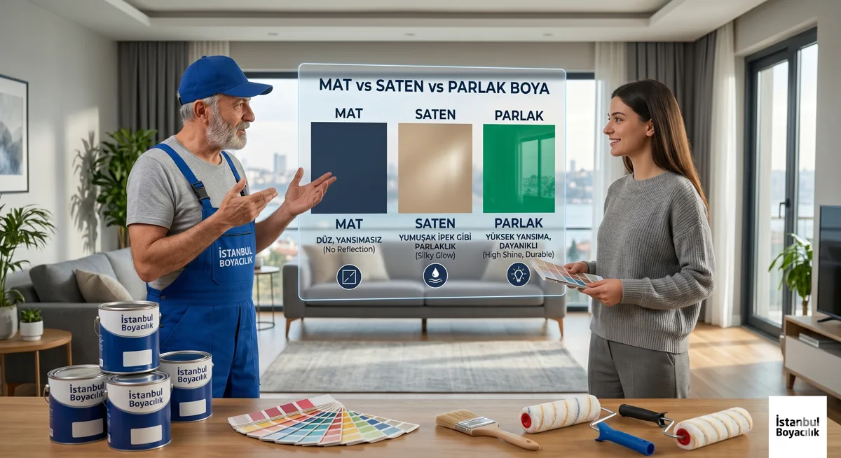 Mat, Saten, Parlak Boya: Hangisini Seçmeli?
