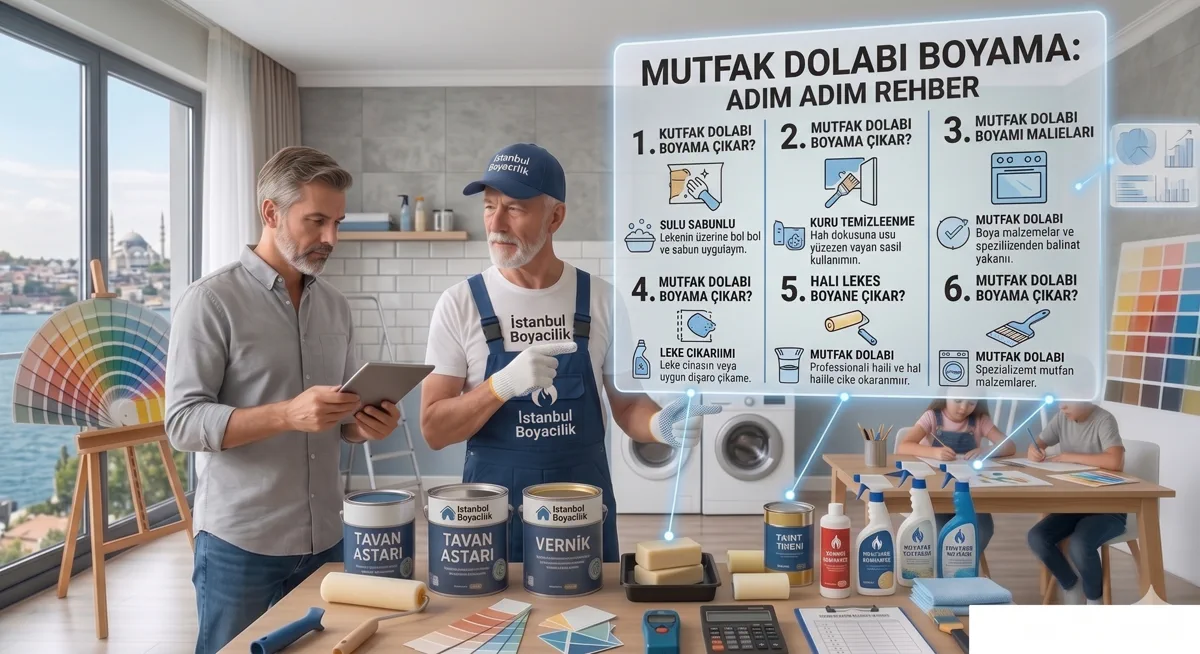 Mutfak dolabı boyama adım adım uygulama