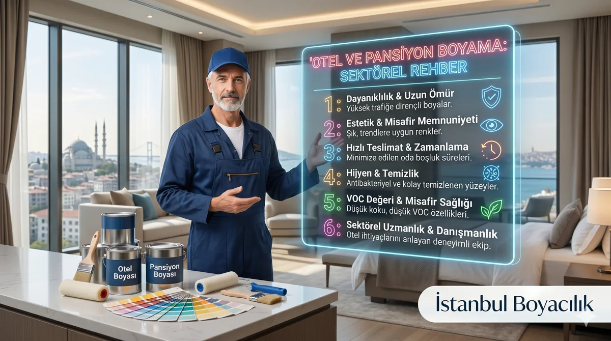 Otel ve pansiyon boyama rehberi