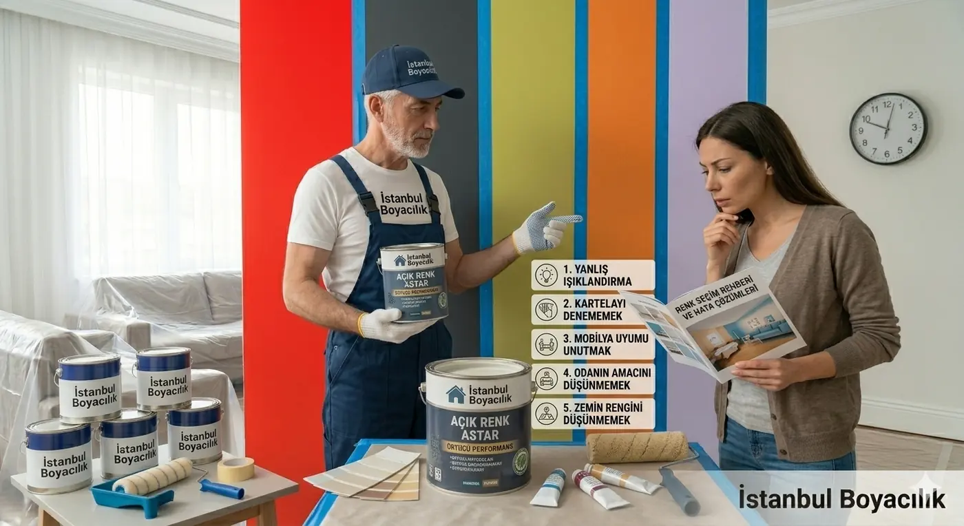 Renk seçiminde sık yapılan 5 hata ve doğru renk bulma önerileri