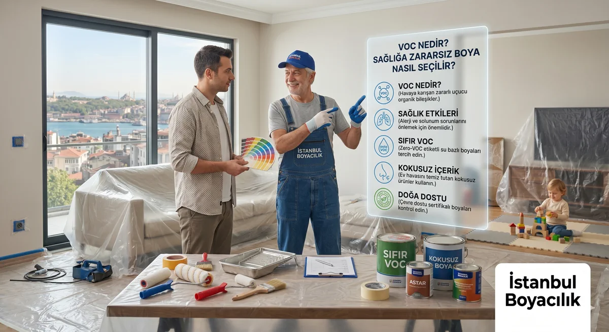 Düşük VOC — sağlığa zararsız iç mekan boyası seçimi