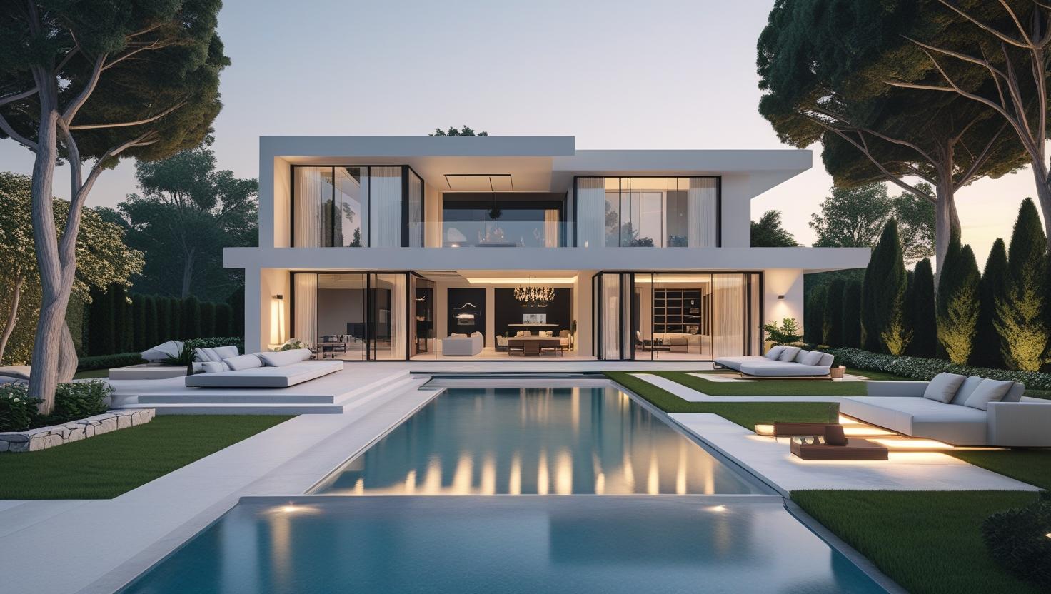 Etiler'de lüks bir rezidans dairesinin minimalist tarzda boyanması
