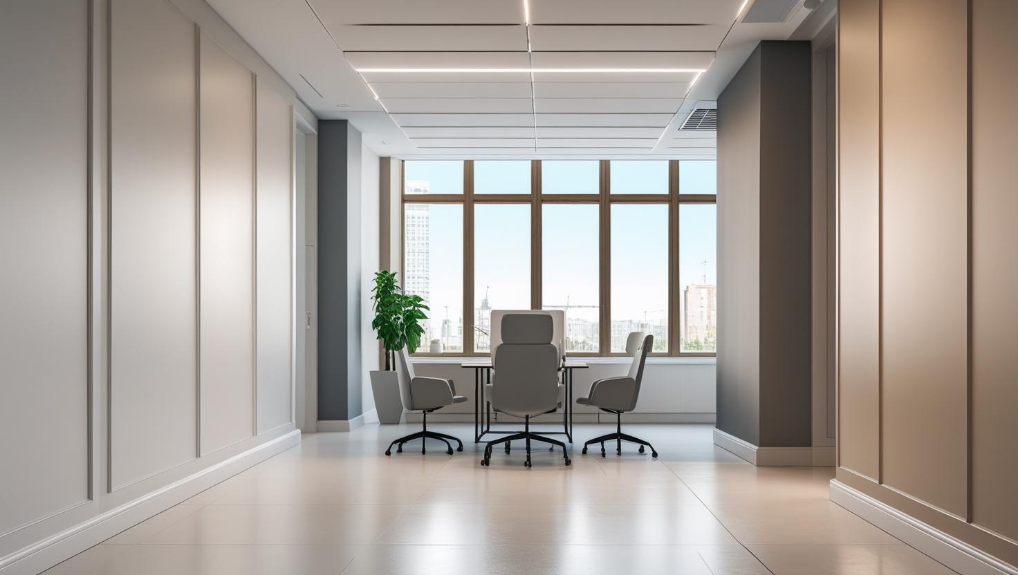 Şişli'deki bir ofis için yapılan komple iç cephe boyama hizmeti